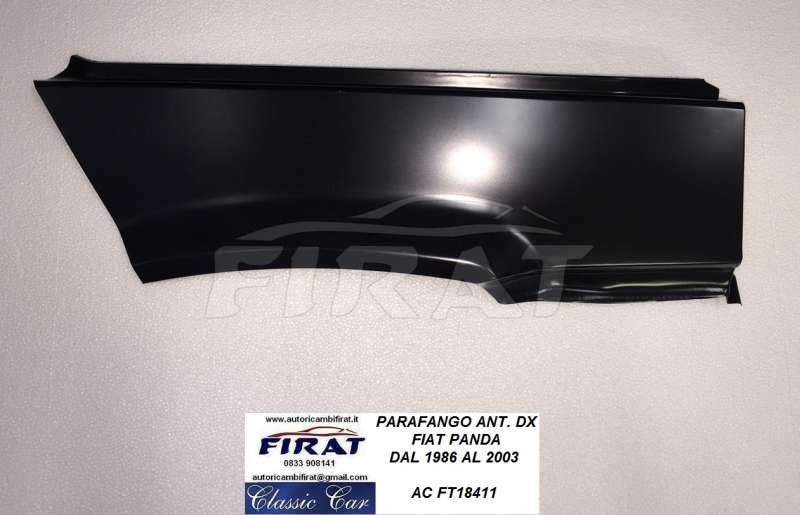 PARAFANGO FIAT PANDA 86 - 03 ANT.DX